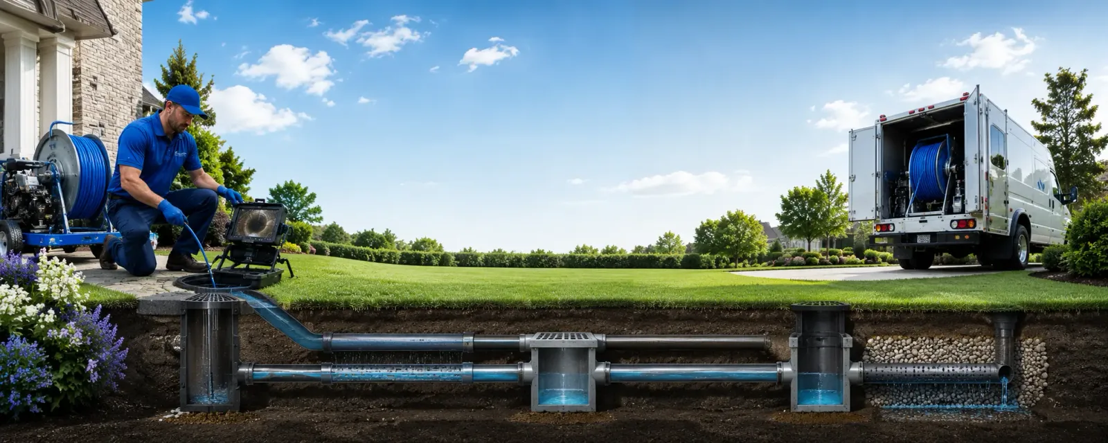 Outdoor drain cleaning information for Purmela, TX